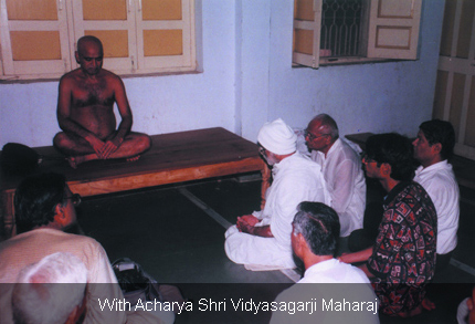 With Acharya Shri Vidyasagarji Maharaj
