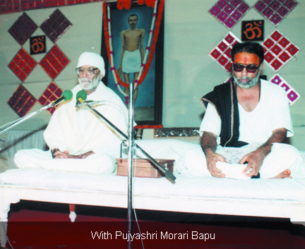 With Pujyashri Morari Bapu